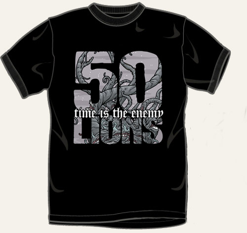 50 Lions Time Is The Enemy T Shirt